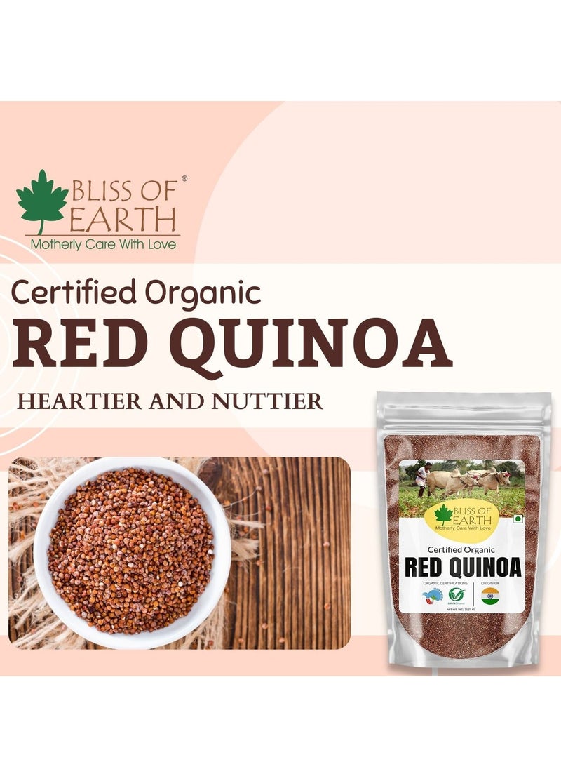 BLISS OF EARTH Organic Red Quinoa 700gm for Weight Loss Raw Daily Healthy Diet superfood  - Image 2