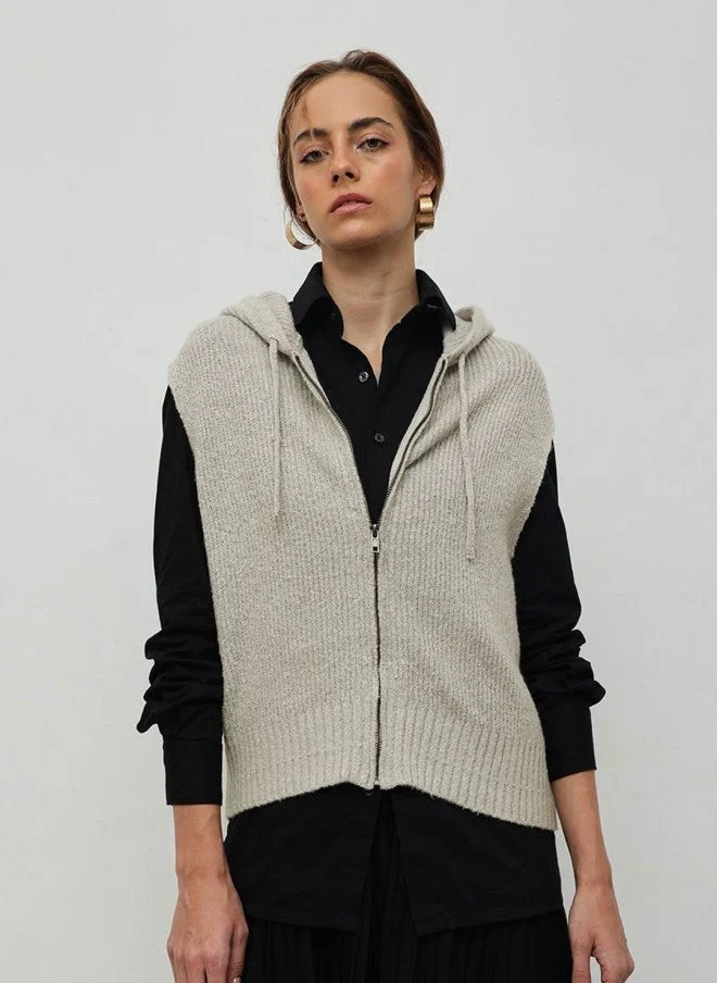 Hooded Sweater Vest for Women