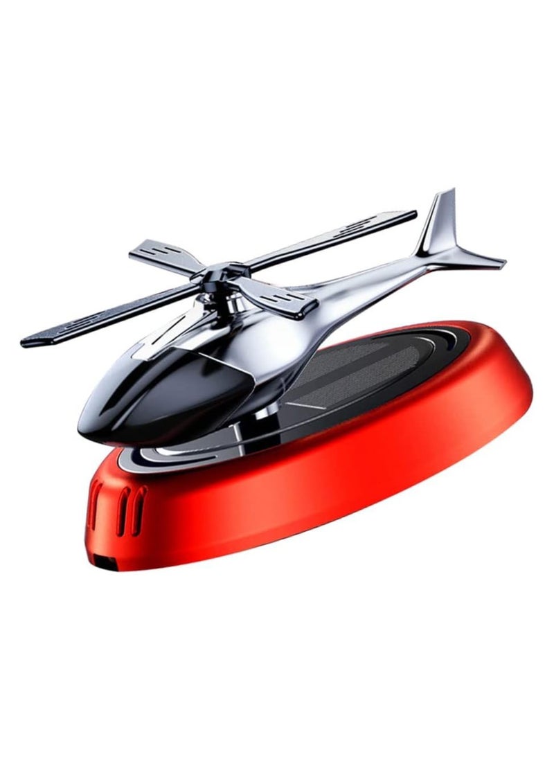 Generic - Car Dashboard Solar Air Freshener Helicopter with Refill Perfume - Image 1