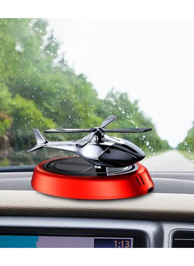 Generic - Car Dashboard Solar Air Freshener Helicopter with Refill Perfume - Image 1