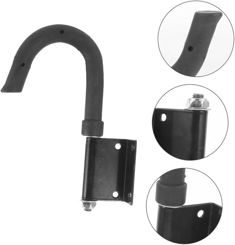 Metal Ladder Hooks Garage Ceiling Mount Stabilizer Safety Storage Hardware - Image 3