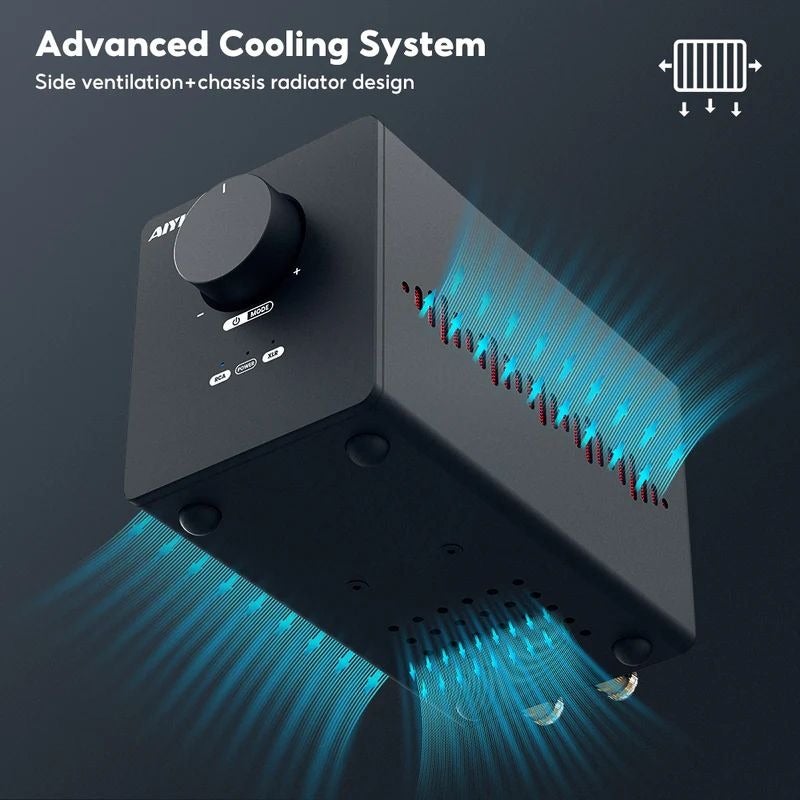 AIYIMA A70 TPA3255 PFFB Class D Stereo Digital Amplifier 300W×2 HIFI Power Amplifier XLR & RCA Input Subwoofer Output 12V Trigger with 48V5A GaN Power Supply - Image 2