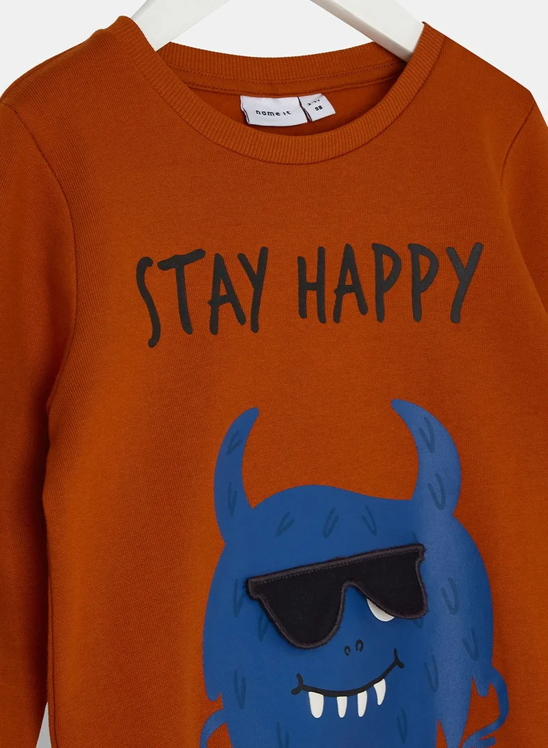 NAME IT Kids Graphic Print Sweatshirt
