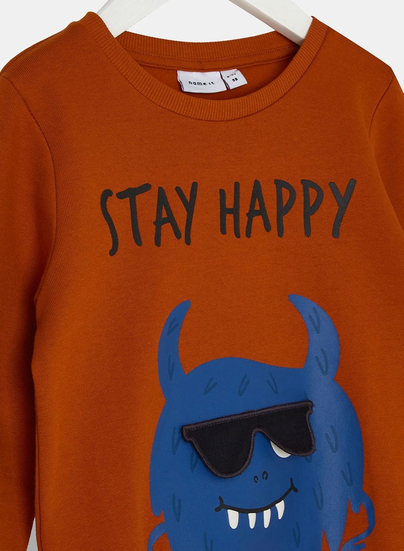 NAME IT Kids Graphic Print Sweatshirt  - Image 3