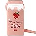 QiMing Strawberry Milk Box Crossbody Purse BagPU Phone Shoulder Wallet for Women Girl - Image 3