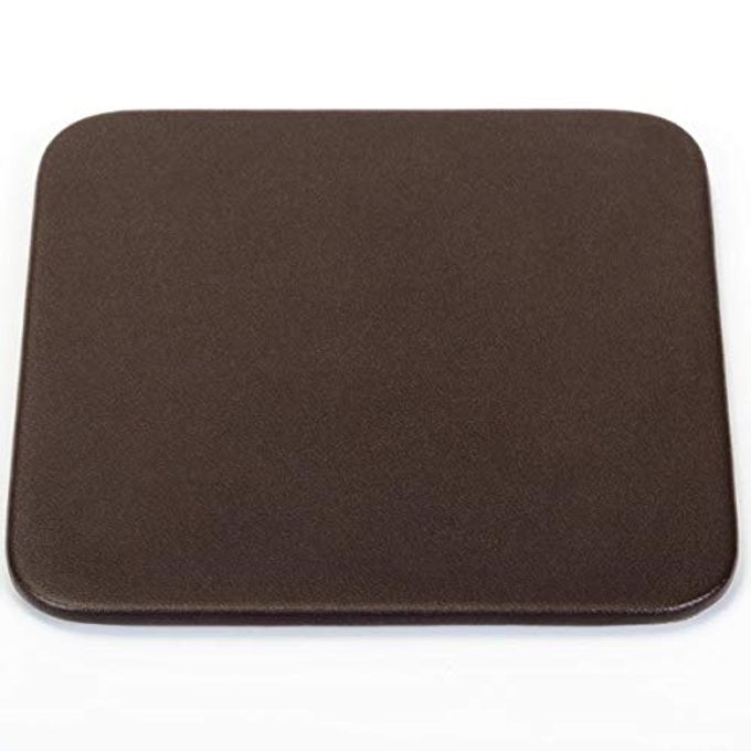 Dacasso Chocolate Brown Leather Square Coaster - Image 2