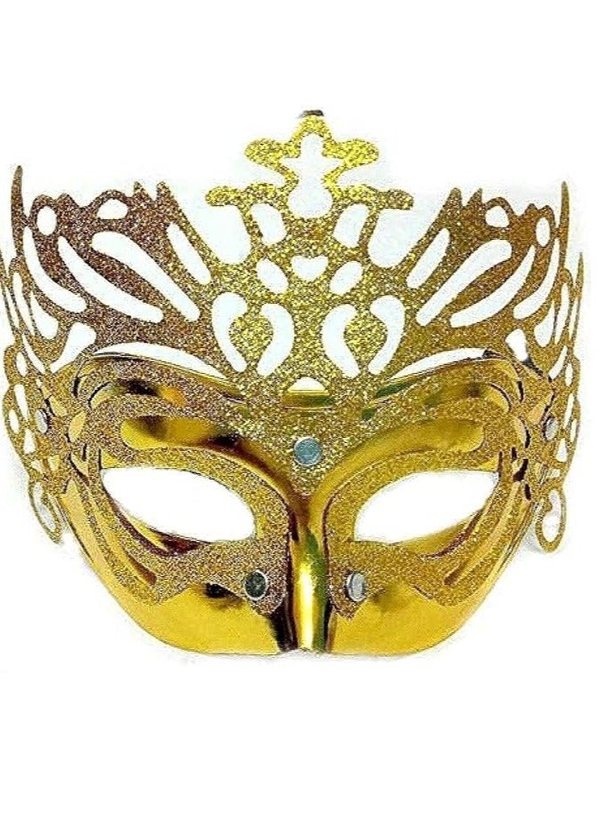 Birthday, Celebrations, Events Costume Mask (Gold)