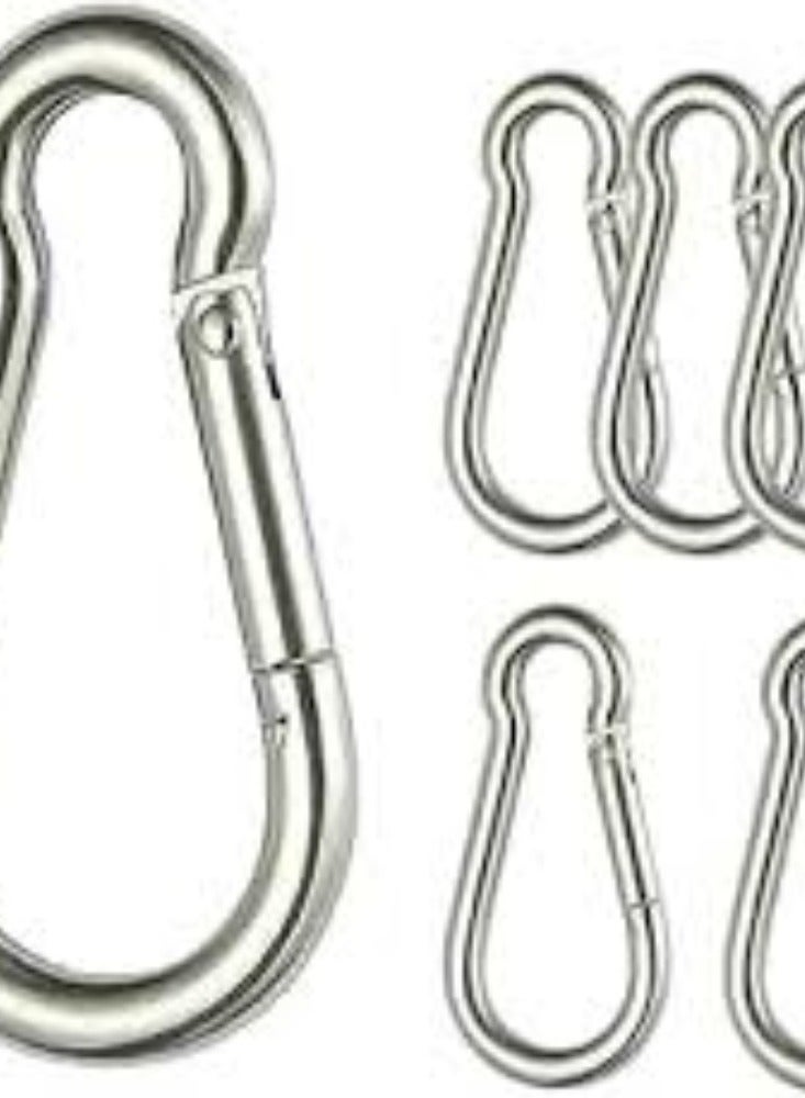 KNP KNP GI Heavy Duty Snap Hook with a 6mm diameter is a robust fastening device typically used in various applications requiring secure attachment and quick release capabilities.  - Image 2