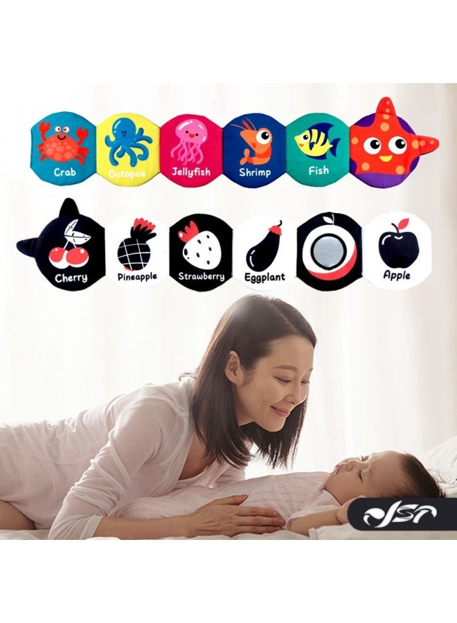Baby Cloth Book Bed Enclosure Children's Fence Doll Baby Early Education Cloth Book 0-3 Years Old Toy-Color:Color  - Image 1