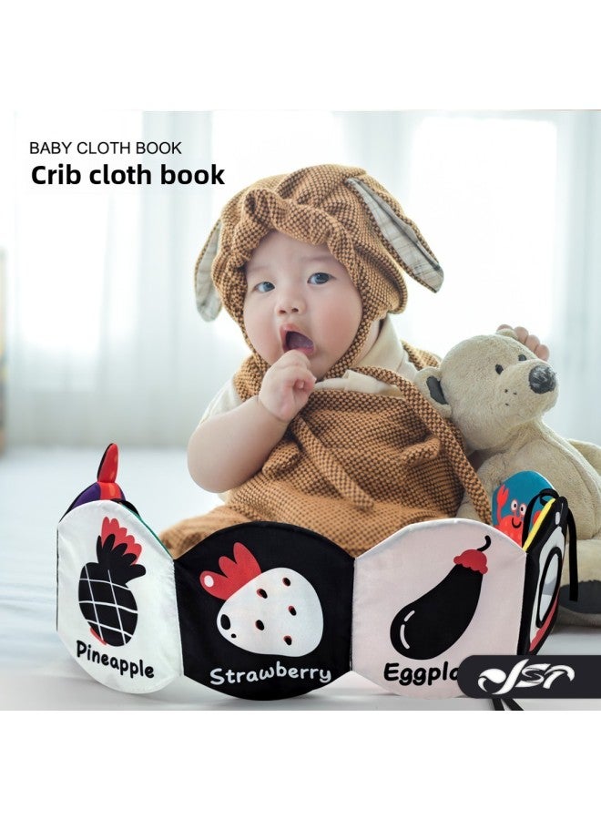 Baby Cloth Book Bed Enclosure Children's Fence Doll Baby Early Education Cloth Book 0-3 Years Old Toy-Color:Color  - Image 2