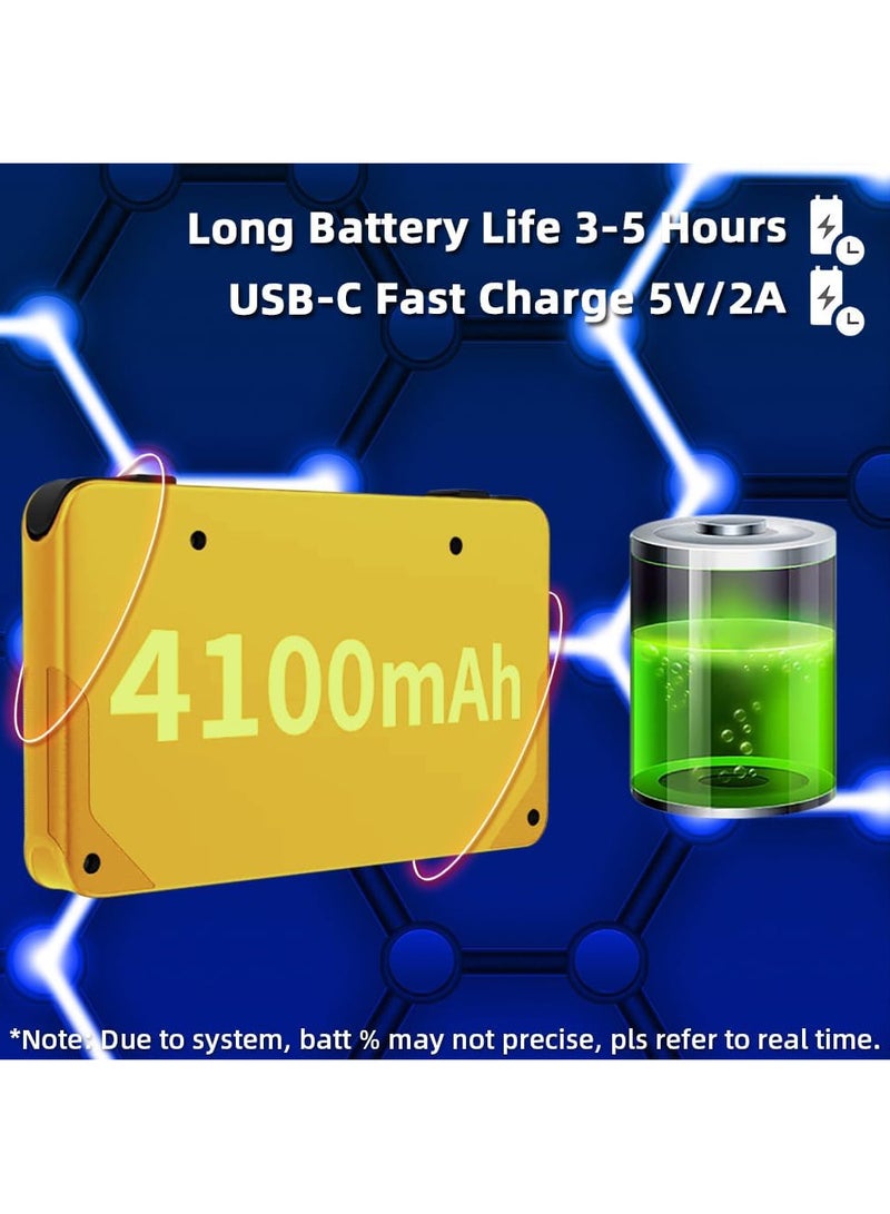 Powkiddy RGB30 Handheld Game Console 4.0 inch Pro Retro Games Consoles Classic Video Games System Built-in Rechargeable Battery Gaming Consoles (Yellow, 256G) - Image 3