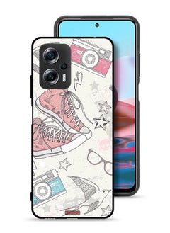 Xiaomi Redmi Note 11T Pro Plus 5G Protective Case Cover Canva Shoes And Camera Art