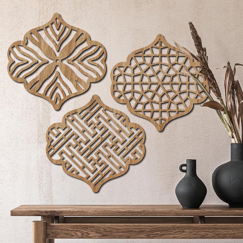 kotart Wall Decor Panel Wooden Hanging Wall Decor Frame for Living Room Bed Room Decorative Wooden Wall Hanging for Home Decor Home Decor Items - Image 1