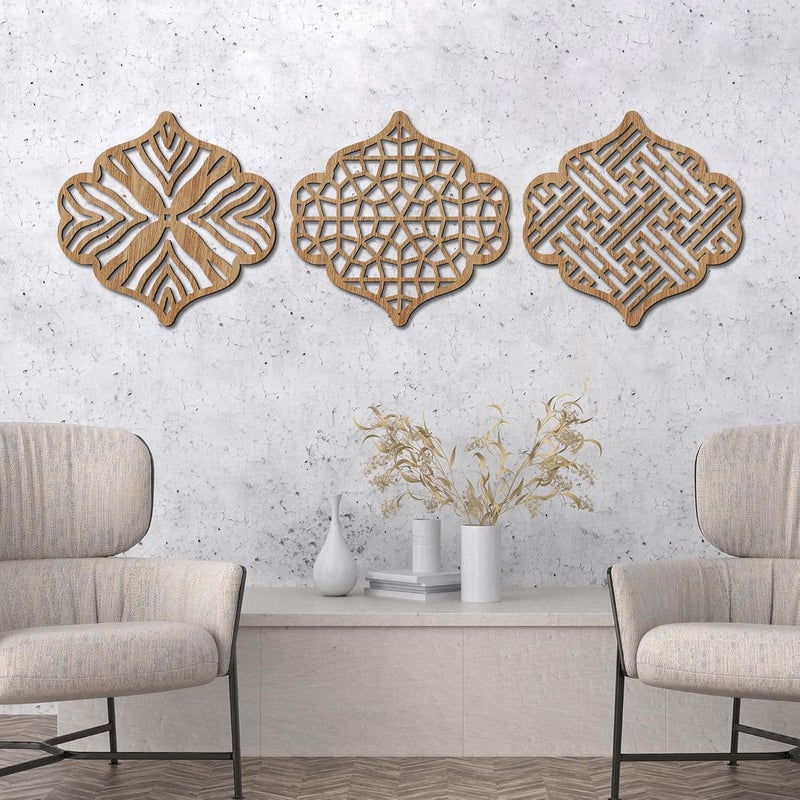 kotart Wall Decor Panel Wooden Hanging Wall Decor Frame for Living Room Bed Room Decorative Wooden Wall Hanging for Home Decor Home Decor Items - Image 3