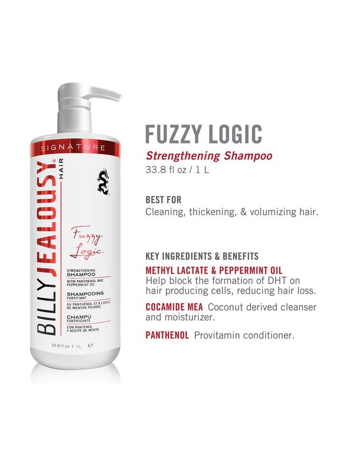 Billy Jealousy Fuzzy Logic Men'S Shampoo For Thinning Hair And Hair Loss, Peppermintinfused, With Dht Blockers To Prevent Hair Loss And Breakage, 33.8 Fl Oz  - Image 4
