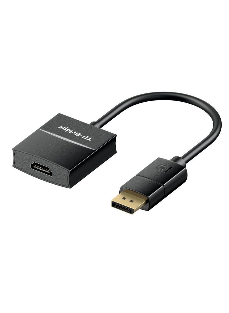تي بي بردج محول كابل من DP إلى HDMI – أسود  - Image 1