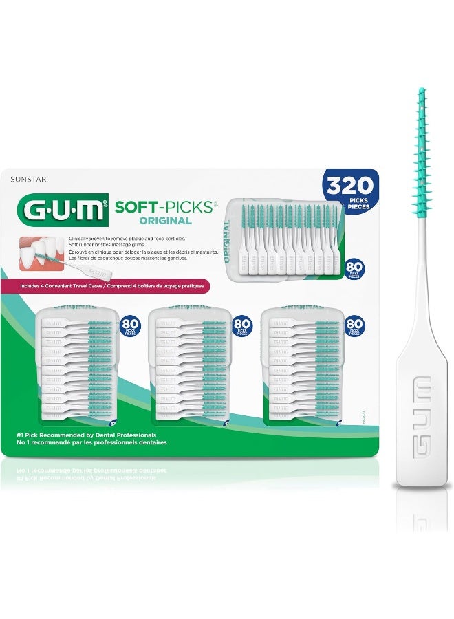 GUM - 6324A Soft-Picks Original Dental Picks, 320 Count - Image 1