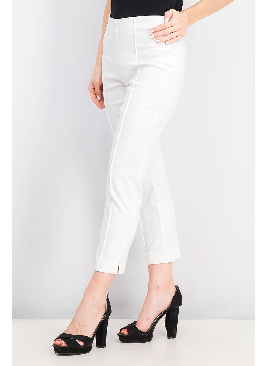 Tchibo Women Stretch Hose Pants, White  - Image 3