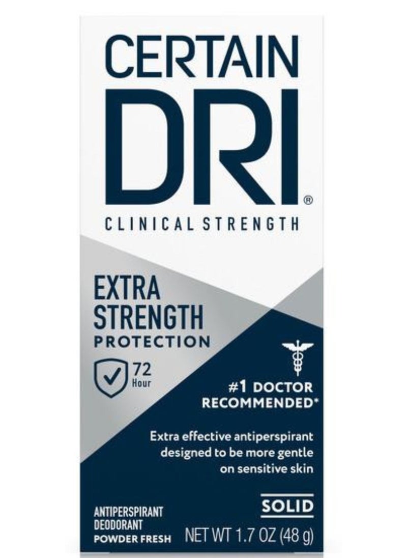Certain Dri Extra Strength Protection, Solid, Antiperspirant Deodorant, 1.7 oz - Image 1