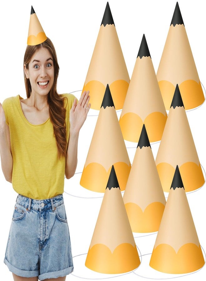 Marspark 24 Pcs Halloween Party Pencil Cone Hats Pencil Cone Dwarf Cap Photo Booth Props for Cosplay Birthday Halloween Costume Party Supplies Decor - Image 1