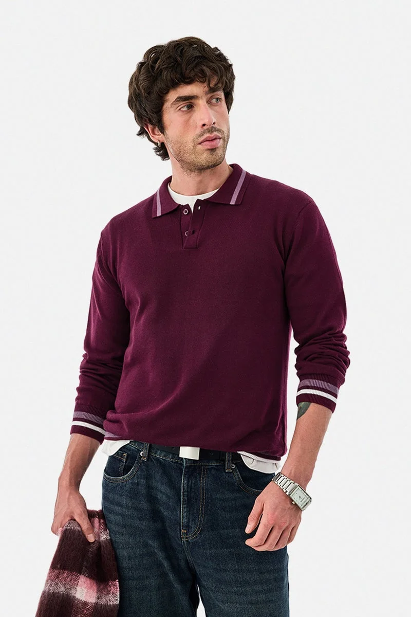 SNITCH Polo Regular Fit 100% Cotton T-Shirt