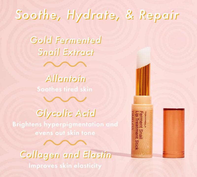 TONYMOLY Timeless Ferment Snail Lip Balm, Korean Lip Balm Protects & Repairs Skin for Healthier, Moisturized Lips, 3.5 g - Image 2