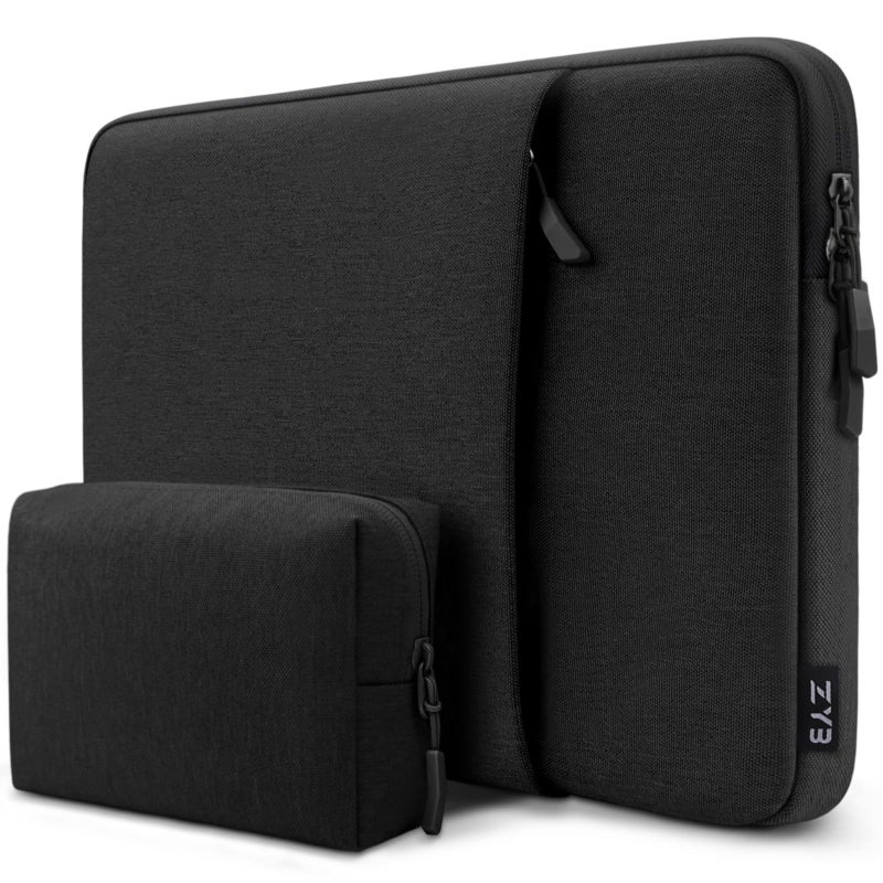 ZYB Portable Monitor Laptop Case 15.6 Inch,Laptop Sleeve 15.6 Inch for 15,6" Portable Monitor Lenovo ThinkPad IdeaPad HP Acer Dell ASUS etc 15,6" Monitors Case Computer Sleeve with Pocket & Bag-Black - Image 1