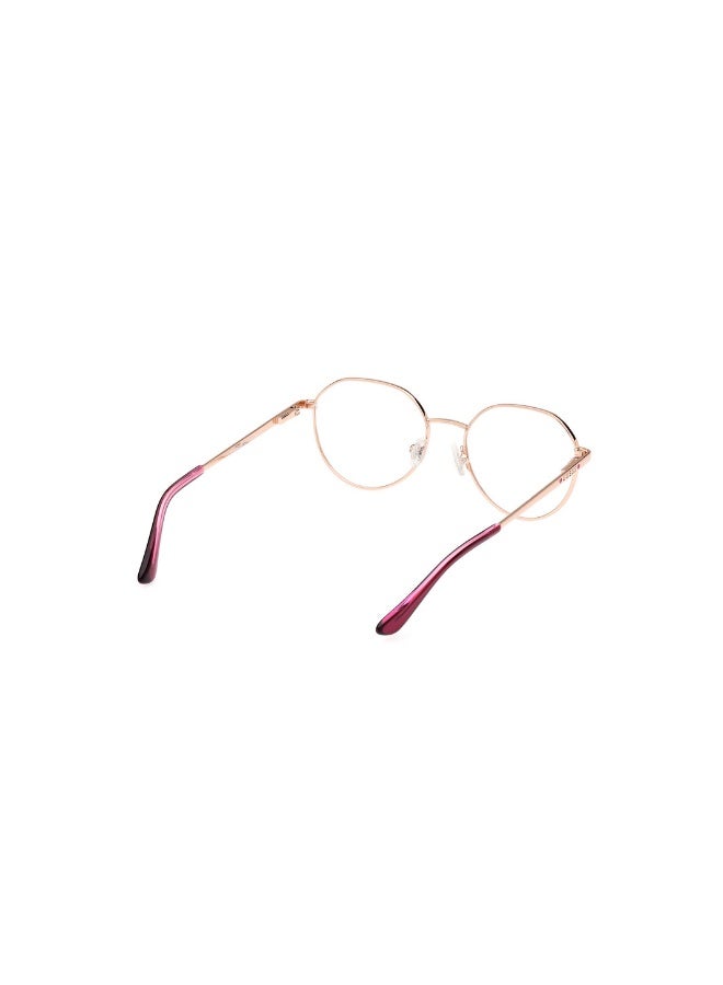 جس نظارة طبية بشكل دائري للبنات بأذرع معدنية GU9232  مقاس 48 - ذهبي بينك - Image 5