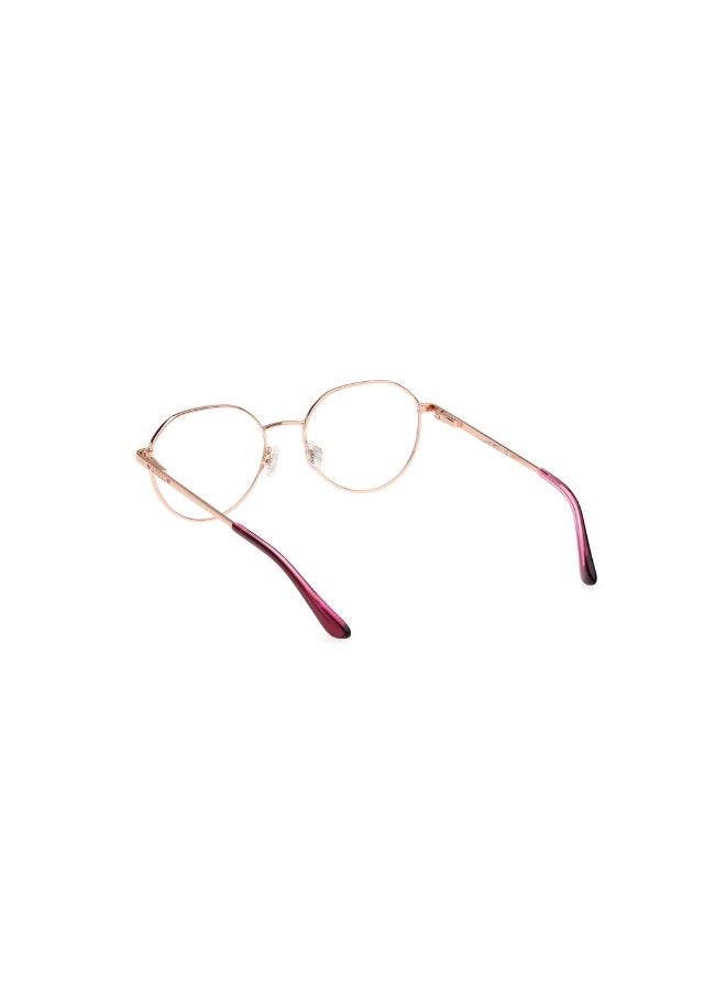 جس نظارة طبية بشكل دائري للبنات بأذرع معدنية GU9232  مقاس 48 - ذهبي بينك - Image 3