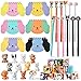 SNLN Dog Party Favors for Kids 12Set Paw Print Puppy Party Favors with Mini Notebooks Pens Dogs Figures Slap Bracelets Boys Girls Birthday Gift Goodie Bags Stuffer Dog Themed Party Supplies Decor - Image 2