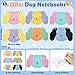 SNLN Dog Party Favors for Kids 12Set Paw Print Puppy Party Favors with Mini Notebooks Pens Dogs Figures Slap Bracelets Boys Girls Birthday Gift Goodie Bags Stuffer Dog Themed Party Supplies Decor - Image 3