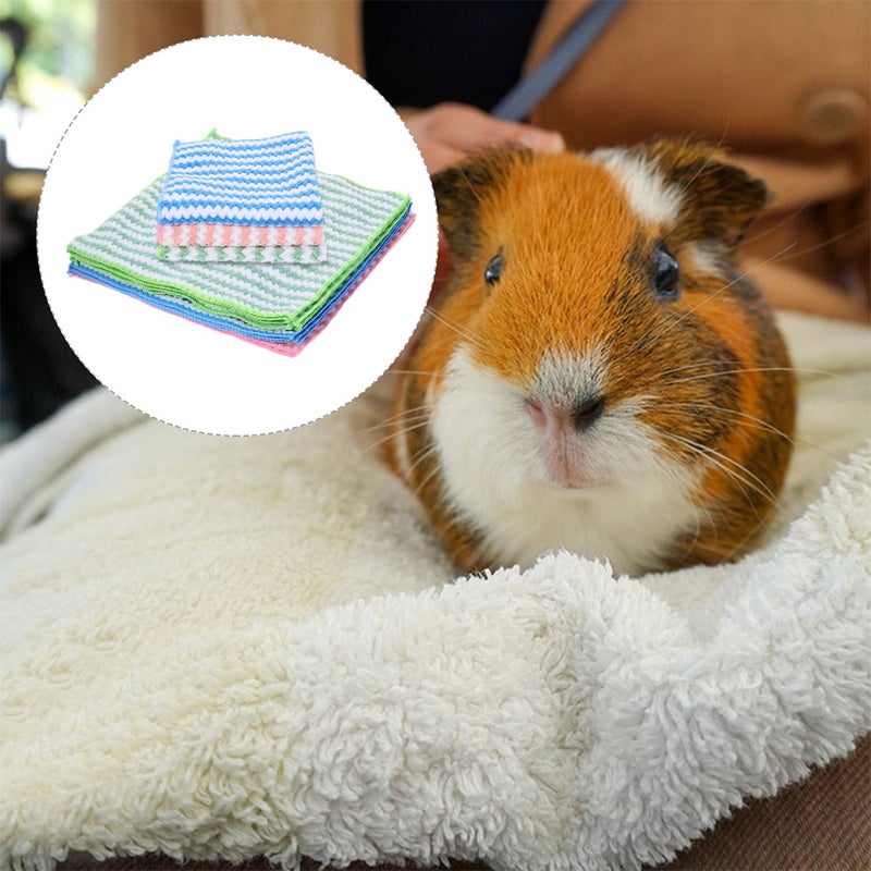 10pcs Blankets Hamster Liners Washable Small Animal Blankets Bedding Mats - Image 5