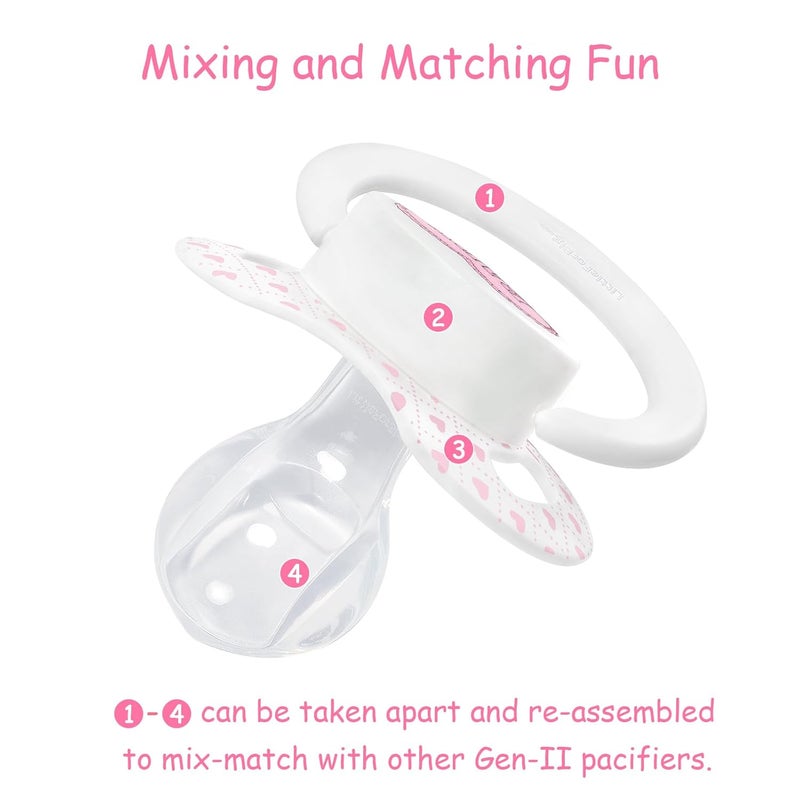 LittleForBig Bigshield GenerationII Adult Sized Printed Pacifier Blushing Baby Pattern - Image 3