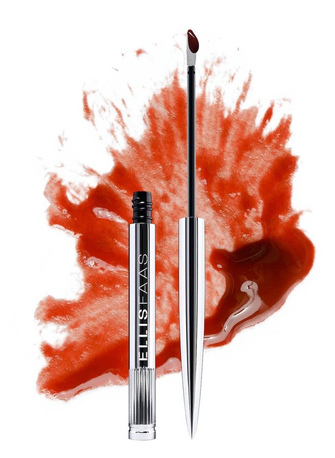 Ellis Faas Glazed Lips Lip Gloss High Pigment Ultra Shiny & Glossy Finish Deep Hydration Lip Stain Color Stick With Plant Seed Oils Non Sticky Perfect for Stained Effect (301 Blood Red) - Image 1