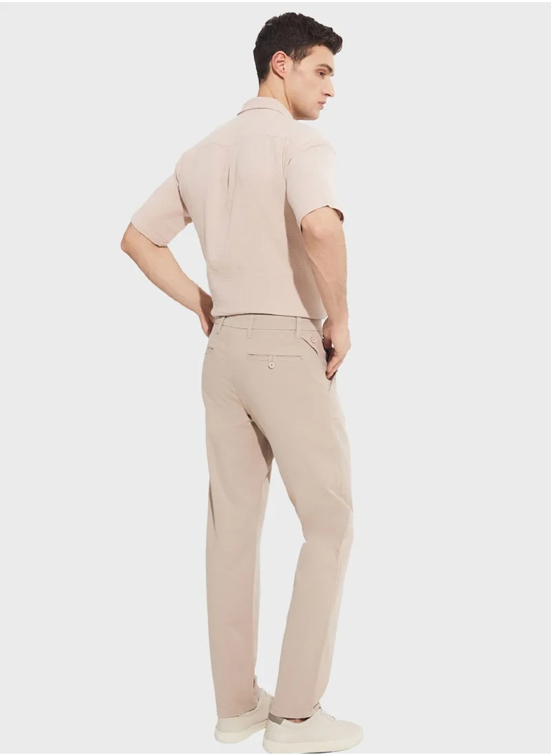 جون Essential Straight Fit Trousers