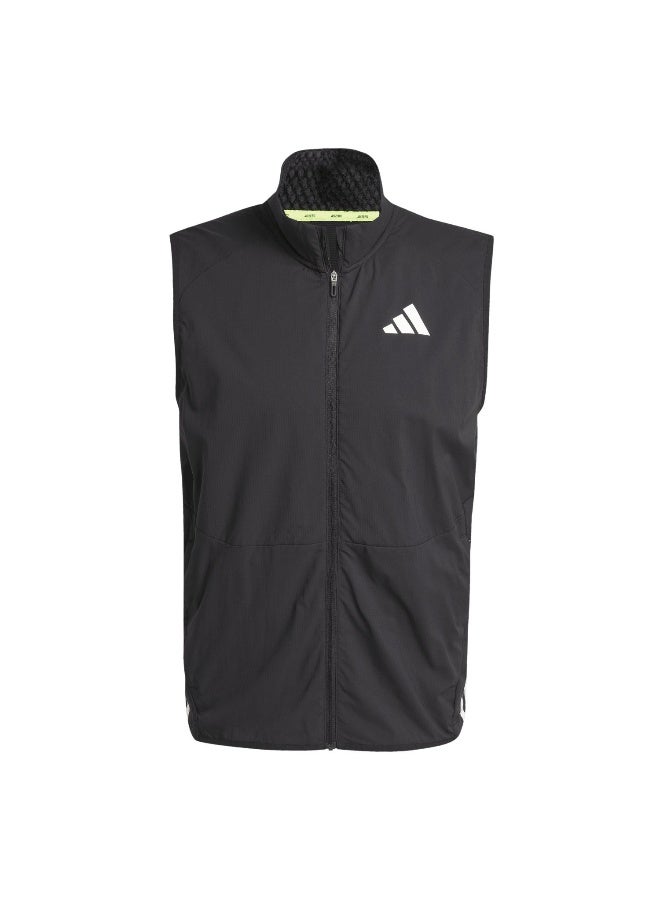 Adidas Adidas Adizero Vest M M Black Running Jackets For Men - Image 1