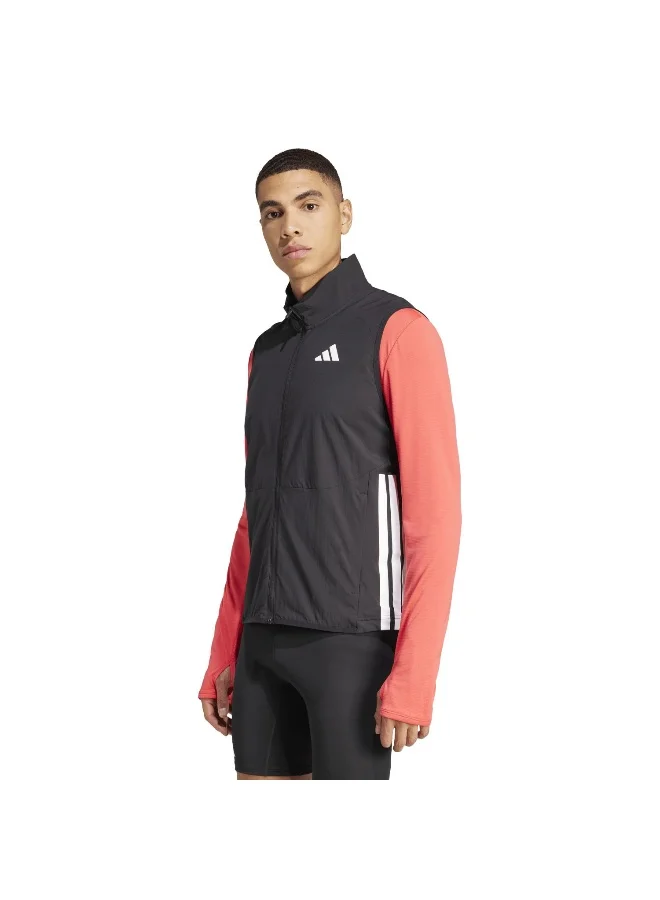 Adidas Adidas Adizero Vest M M Black Running Jackets For Men