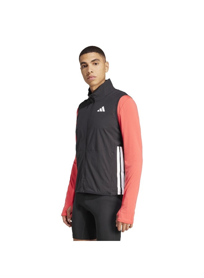 Adidas Adidas Adizero Vest M M Black Running Jackets For Men - Image 2