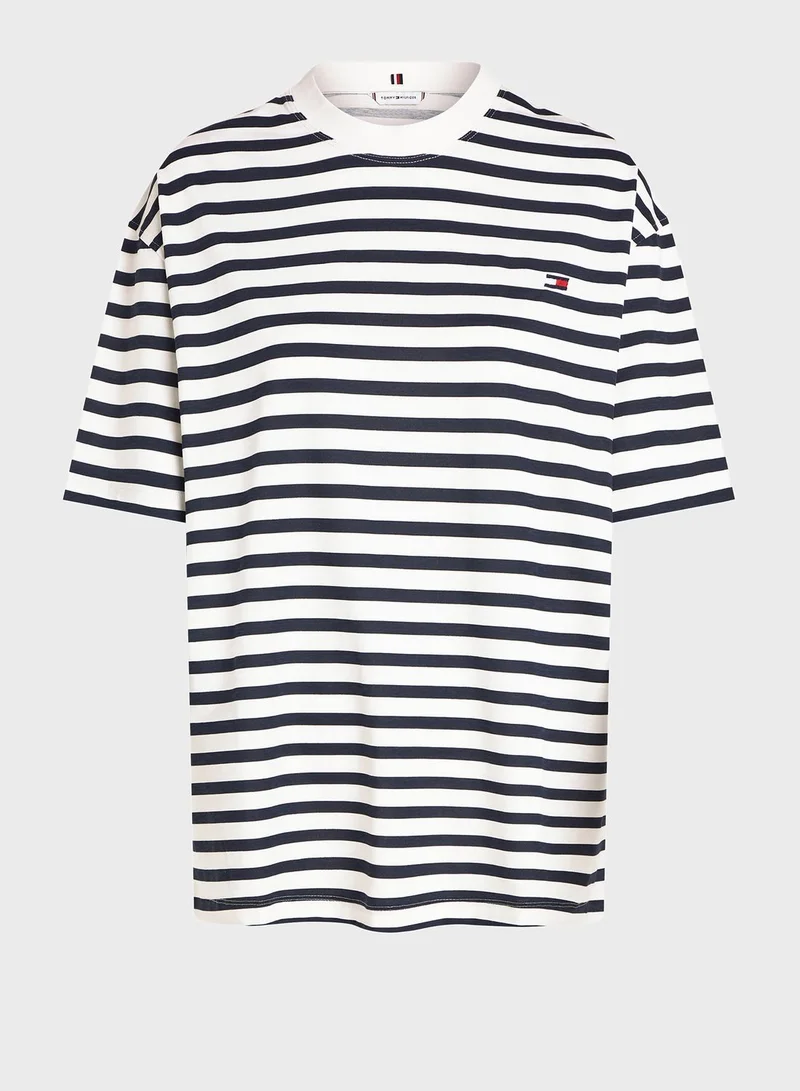 TOMMY HILFIGER Crew Neck Striped T-Shirt