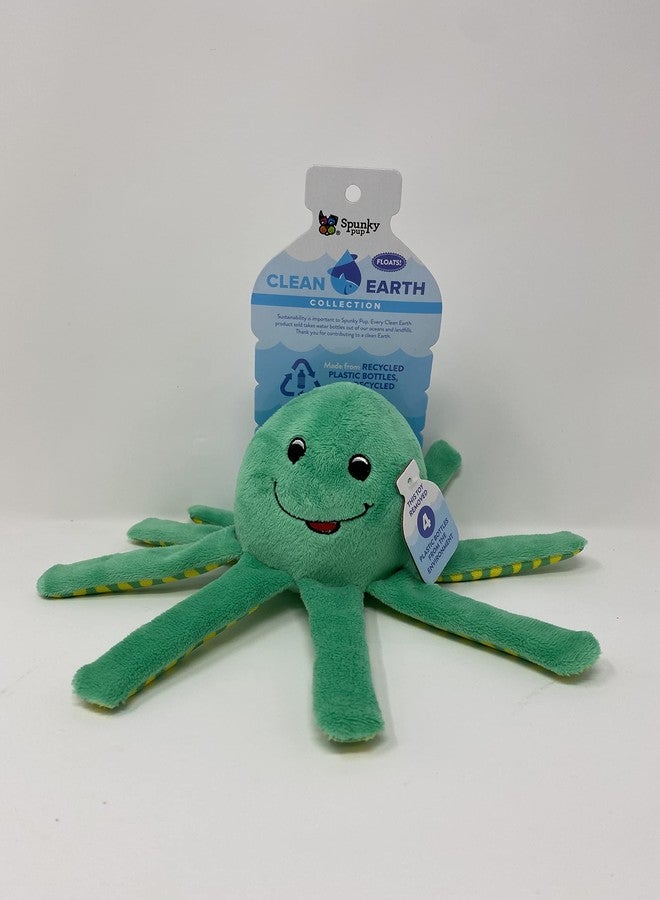 Spunky pup Clean Earth Plush Octopus | Made from 100% Recycled Water Bottles | Small,Brown,7258 - Image 2