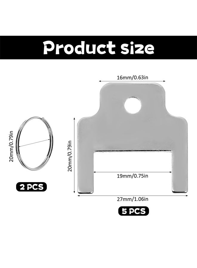 5 Pack Paper Towel Dispenser Key Compatible for Dispenser Keys Replacement with 2 Keys Rings - Portable - Image 2