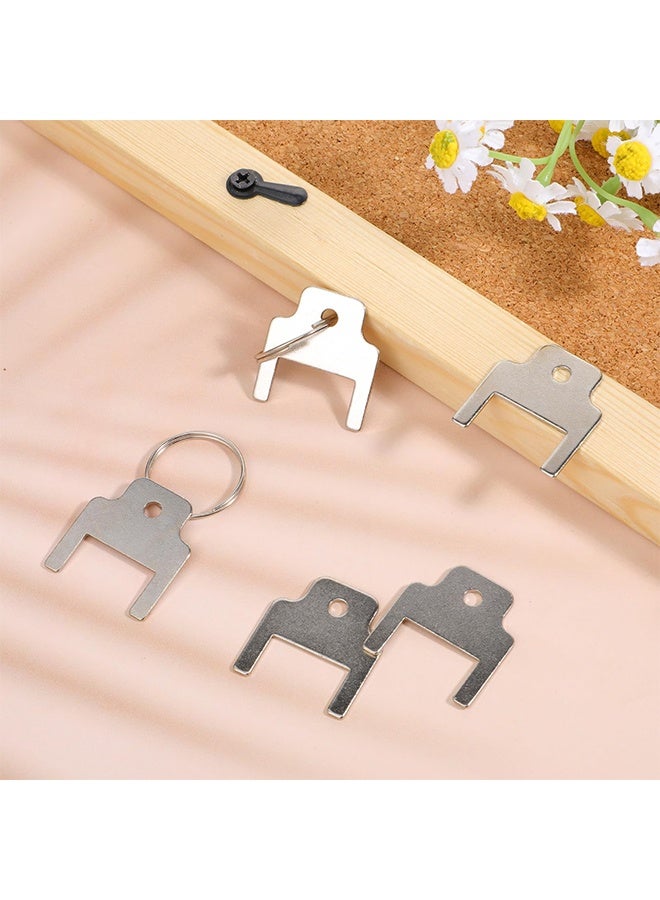 5 Pack Paper Towel Dispenser Key Compatible for Dispenser Keys Replacement with 2 Keys Rings - Portable - Image 4