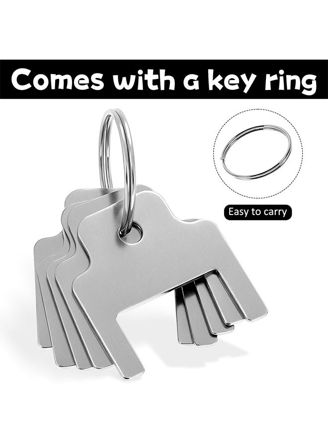 5 Pack Paper Towel Dispenser Key Compatible for Dispenser Keys Replacement with 2 Keys Rings - Portable - Image 5
