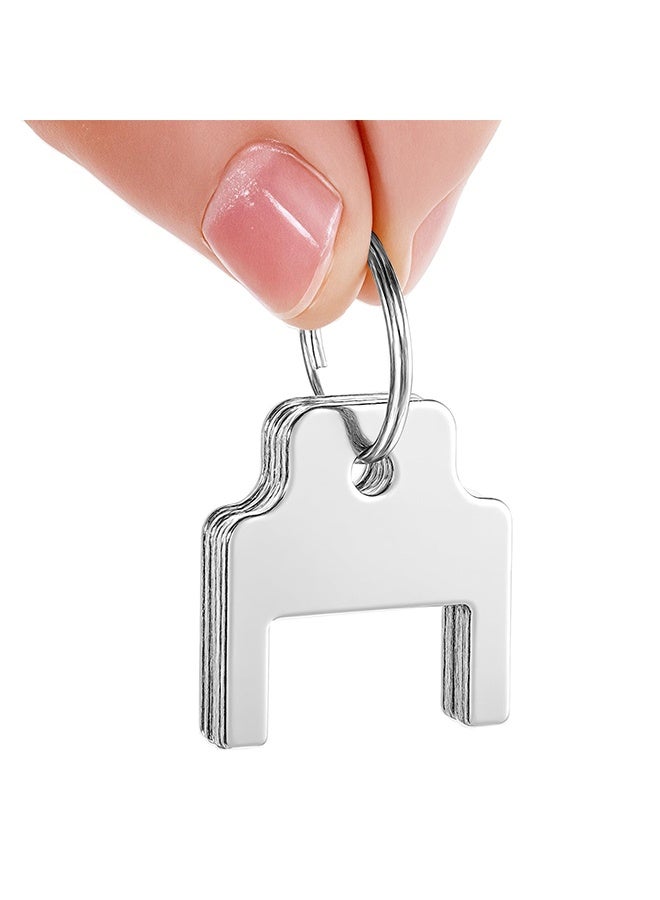 5 Pack Paper Towel Dispenser Key Compatible for Dispenser Keys Replacement with 2 Keys Rings - Portable - Image 3