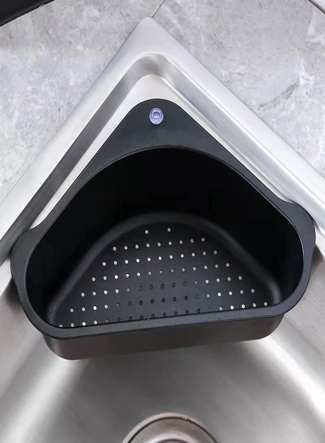 HomeFast Triangular Sink Drain Basket, Corner Strainer, Multifunctional Filter Rack With Suction Cup for Kitchen - Image 4