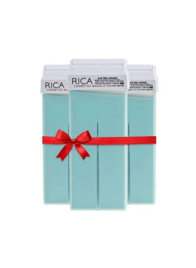 Rica طقم شمع ريكّا بالألوة فيرا (مجموعة من 3 عبوات إعادة تعبئة) 100 مل - Image 1