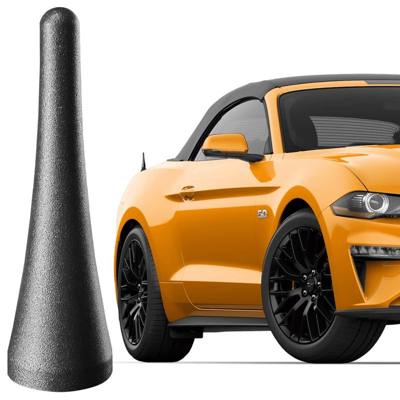 RooFox 3.8 Inch Aluminum Antenna for Ford Mustang Convertibles (2015-2023), Ford Mustang Antenna Replacement Mast - Image 1