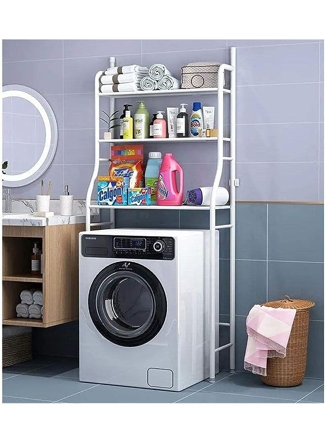 Raxoom 3 Shelf Bathroom Space Saver,Over The Toilet Rack,Bathroom Corner Stand Storage Organizer Accessories,The Washing Machine,Bathroom Tower Shelf， - Image 1