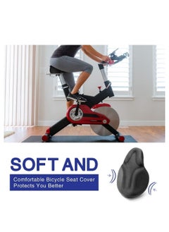 Womdee Comfortable Exercise Bike Seat Cover C6 Large Wide Foam & Gel Padded Bicycle Saddle  - Image 3