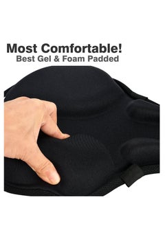 Womdee Comfortable Exercise Bike Seat Cover C6 Large Wide Foam & Gel Padded Bicycle Saddle  - Image 5